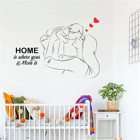 Buy StickMe Mother and Baby Parents Love Child Birth Wall Sticker ...