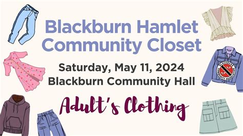 Community Closet Pop-Up – Adults Clothing, Blackburn Hamlet Community ...