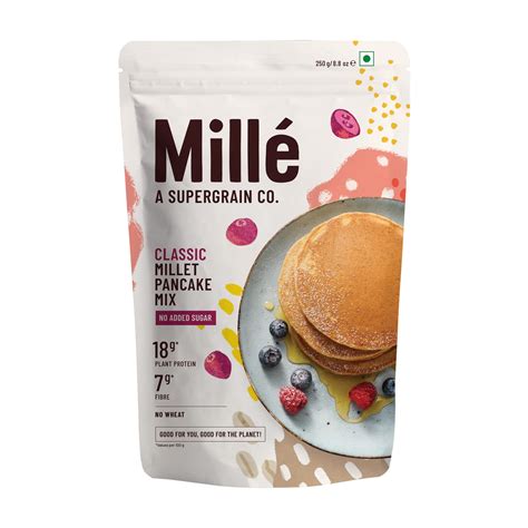 Mille No Sugar Classic Millet Pancake | NO MAIDA | Gluten Free | High ...