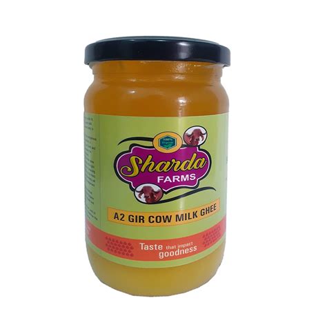 Sharda Farms A2 Desi Gir Cow Ghee Traditional Vedic Bilona Method Hand ...