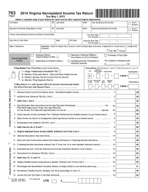 IRS Virginia Form 763 | pdfFiller