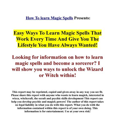 Image result for Learn Magic Spells