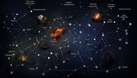 Constellations summer triangle in a realistic add constellation labels ...