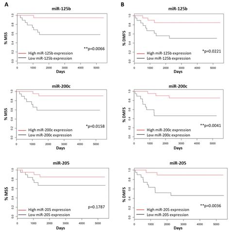 The Prognostic Value of miR-125b, miR-200c and miR-205 in Primary ...