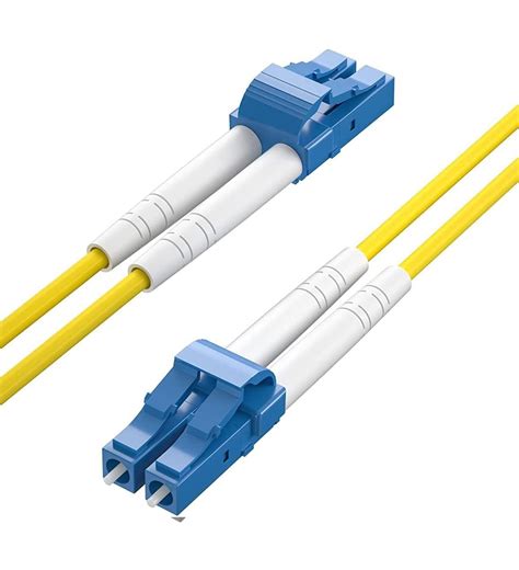 1M OS2 LC to LC Fiber Patch Cable, Single Mode SFP Fiber Jumper, Duplex ...