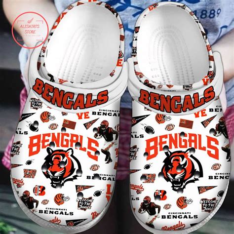 Nfl Cincinnati Bengals Black Crocband Clogs - Bengalsfanhome.com