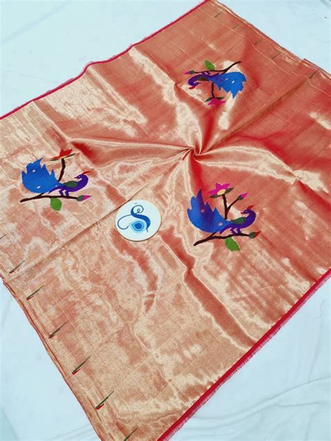 Paithani Blouse Piece - 100 % Natural Silk + zari & Handmade – Shankari ...