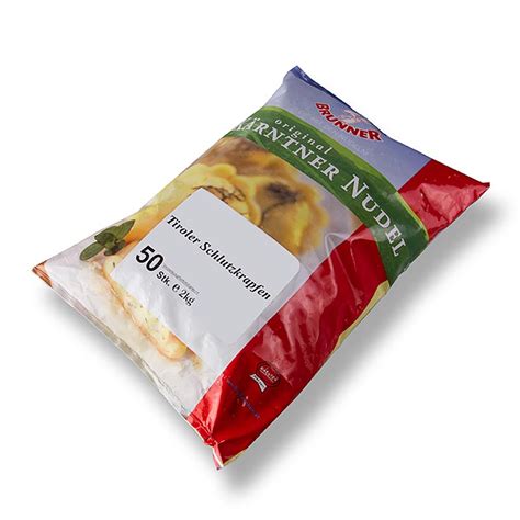 Tyrolean Schlutzkrapfen, filled dumplings, Brunner, 2 kg, 50 x 40g, bag ...