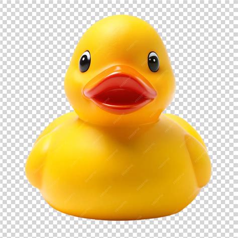Premium PSD | Rubber duck front view isolated on transparent background