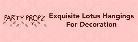 Buy Party Propz Pink Lotus Hangings for Decoration -4Pc Lotus Hanging ...