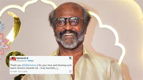 Rajinikanth Thanks Amitabh Bachchan, PM Modi Among Others After ...