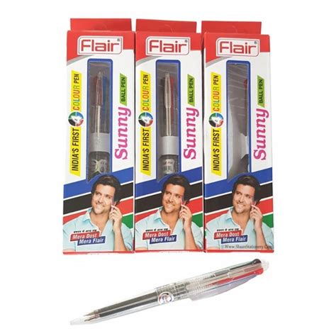 Flair Sunny 4-in-1 Multicolour Ball Pen – Smooth Writing