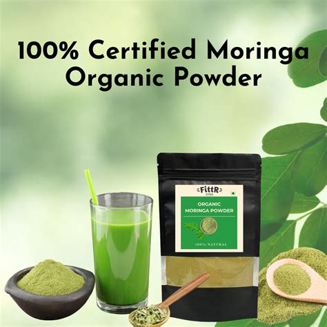 FittR Bites Organic Moringa Powder – 100% Pure Superfood for Energy, I