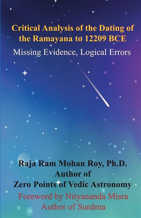 Buy Critical Analysis of the Dating of the Ramayana to 12209 BCE ...