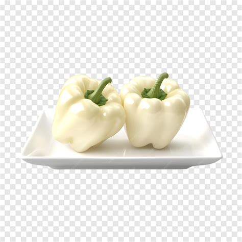 Fresh white bell peppers isolated on a transparent background | Premium ...