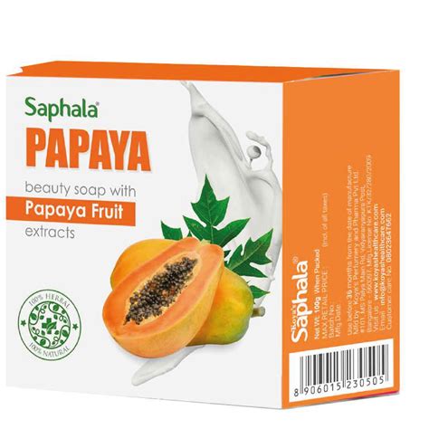 Koya’s Herbal Saphala Soap – Papaya Brightening – KoyasIncense