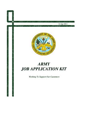NAF Army Job Application Kit 2011-2025 - Fill and Sign Printable ...