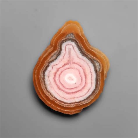 | Rare Rhodochrosite Stalactite Slice (18X15X2 mm) | Gemstones For Sale