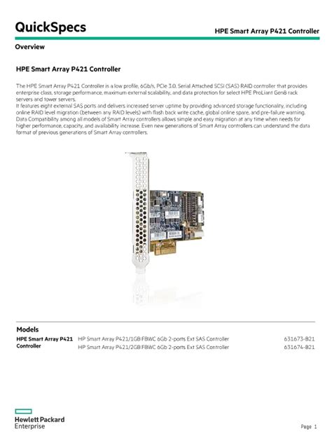 Image result for HPE Smart Array P421 Controller