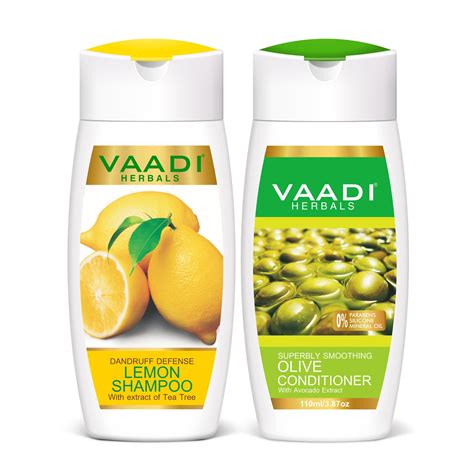 Dandruff Defense Lemon Shampoo with Olive Conditioner (110 ml x 2 ...