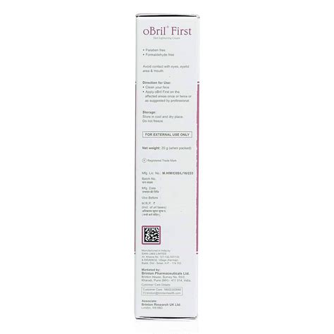 OBRIL FIRST CREAM | Uses, Side Effects, Price | Apollo Pharmacy