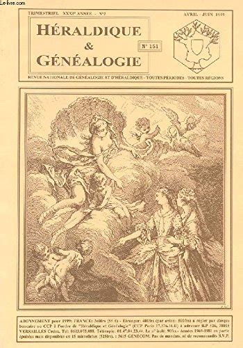 Amazon.in: Buy HERALDIQUE ET GENEALOGIE N°151. XXXI ANNEE. N°2. A ...