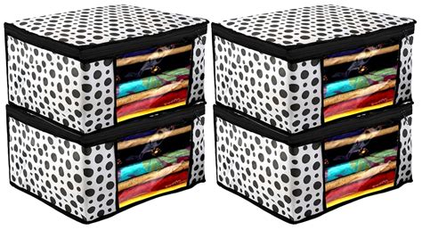 Kuber Industries Clothes Organizer For Wardrobe (Pack of 4) - Storage ...