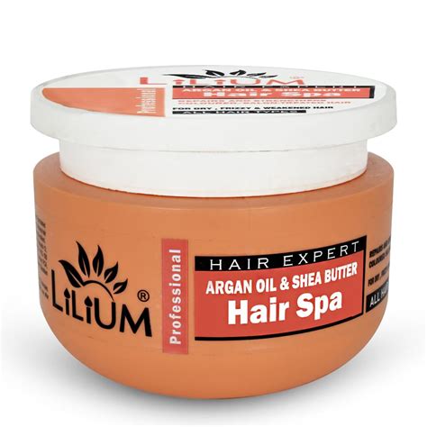 Lilium Hair Spa 400ml, Argan Oil & Shea Butter, Revitalize Strengthen ...