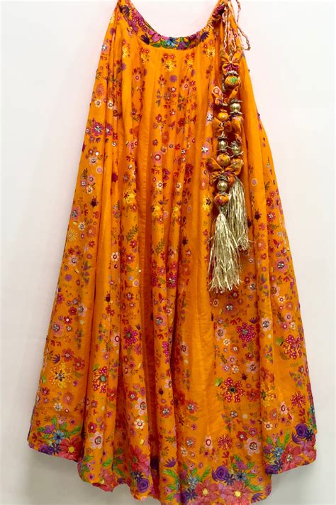 Buy Floral Lehenga Online at affordable price – Blushing Couture By Shafali