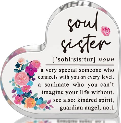 Amazon.com: Agantree art Soul Sister Gifts for Women Friends Birthday ...