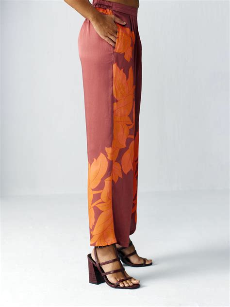 Wild Flower Rust Trouser