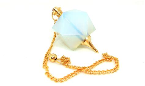 Jet Opalite Hexagon Gold Plated Pendulum Cheerfulness Compassion Blood ...