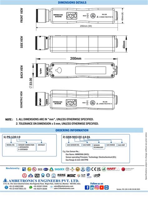 Portable Gas Detectors - Portable Gas Detector / Dual channel Gas ...