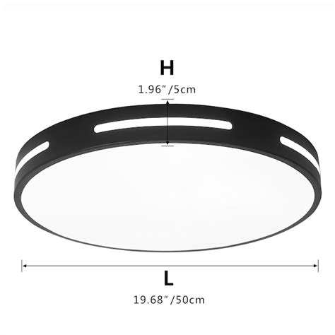 Aiwen 1-Light Black LED Flush Mount Light ENERGY STAR US-PZE-951-BL at ...