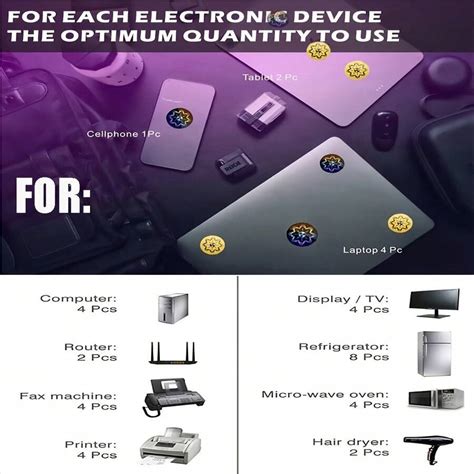 Universal Radiation Stickers Mobile Phone Anti-Radiation Metal Sticker ...