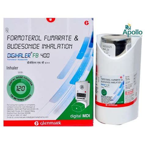 Buy Digihaler FB 400 Inhaler 120 mdi online | Uses, Side Effects, Price ...