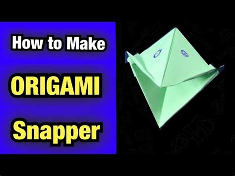 Image result for Paper Snapper Instructions