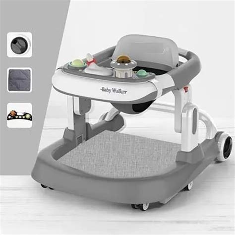 Buy Premium Multifunctional Walker with ToyTray (Grey) Online India