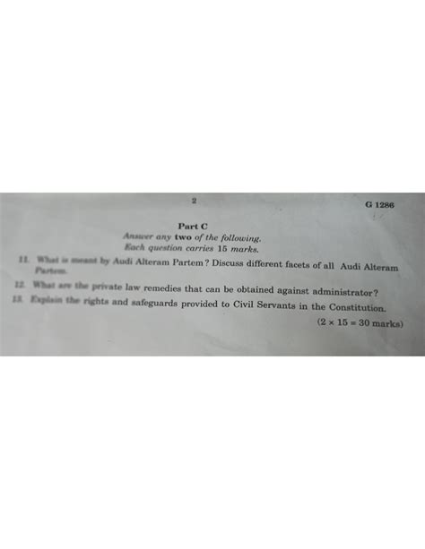 administrative law question paper - 3 year /5 year LL.B. - Studocu