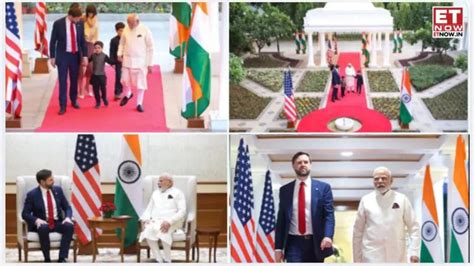 PM Modi hosts US VP JD Vance & family amid tariffs pause; MAGA and ...