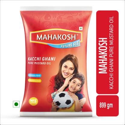 Mahakosh Kacchi Ghani Pure Mustard Oil Pouch Price in India - Buy ...