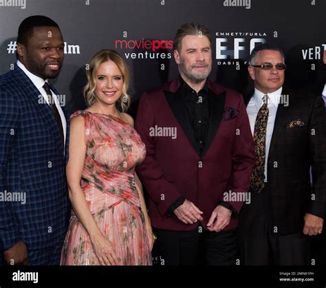 Curtis "50 Cent" Jackson, left, Kelly Preston, John Travolta and John ...