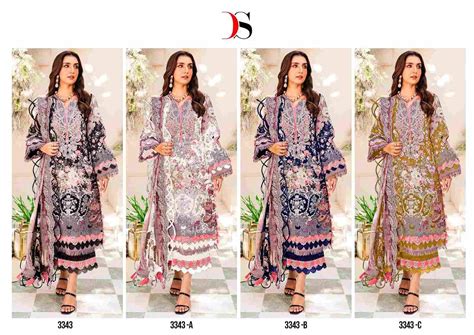 DEEPSY HIT DESIGN 3343 COLOURS BY DEEPSY SUITS 3343 TO 3343-C SERIES ...