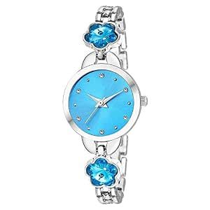 The Shopoholic Analogue Sky Blue Dial Watch for Girls-(333) : Amazon.in ...