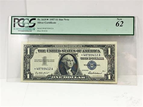 Series 1957 $1 STAR NOTE Silver Certificate*Graded New 62 by PCGS ...