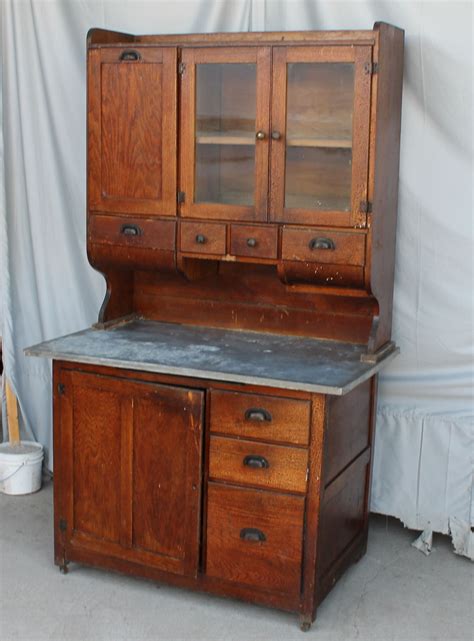 Antique Kitchen Cabinets With Flour Bin - OAK-Hoosier-Style-McDougall ...