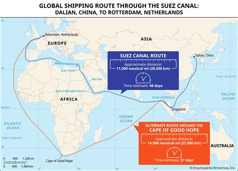Map Canal Suez