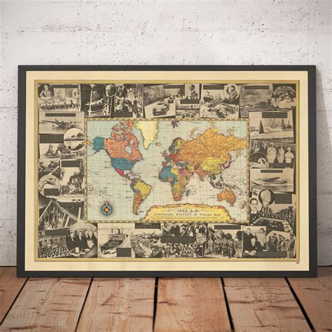World War 2 World Map, 1939 - Old Historical Events - Hitler Invading ...