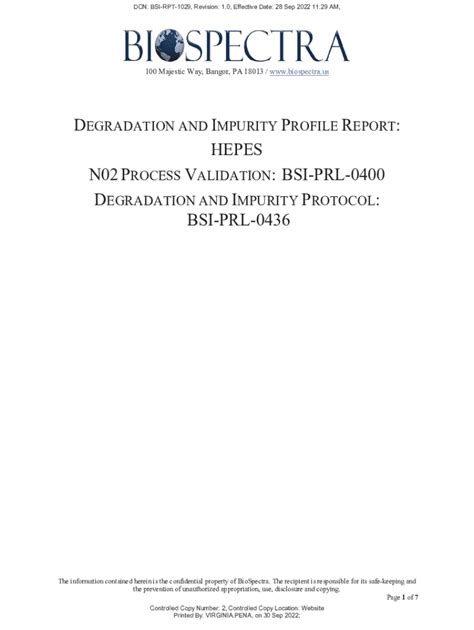 Fillable Online Bis Tris Process Validation External Report Fax Email ...
