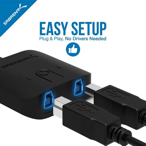 SABRENT USB 3.0 Sharing Switch for Multiple Computers and Peripherals ...